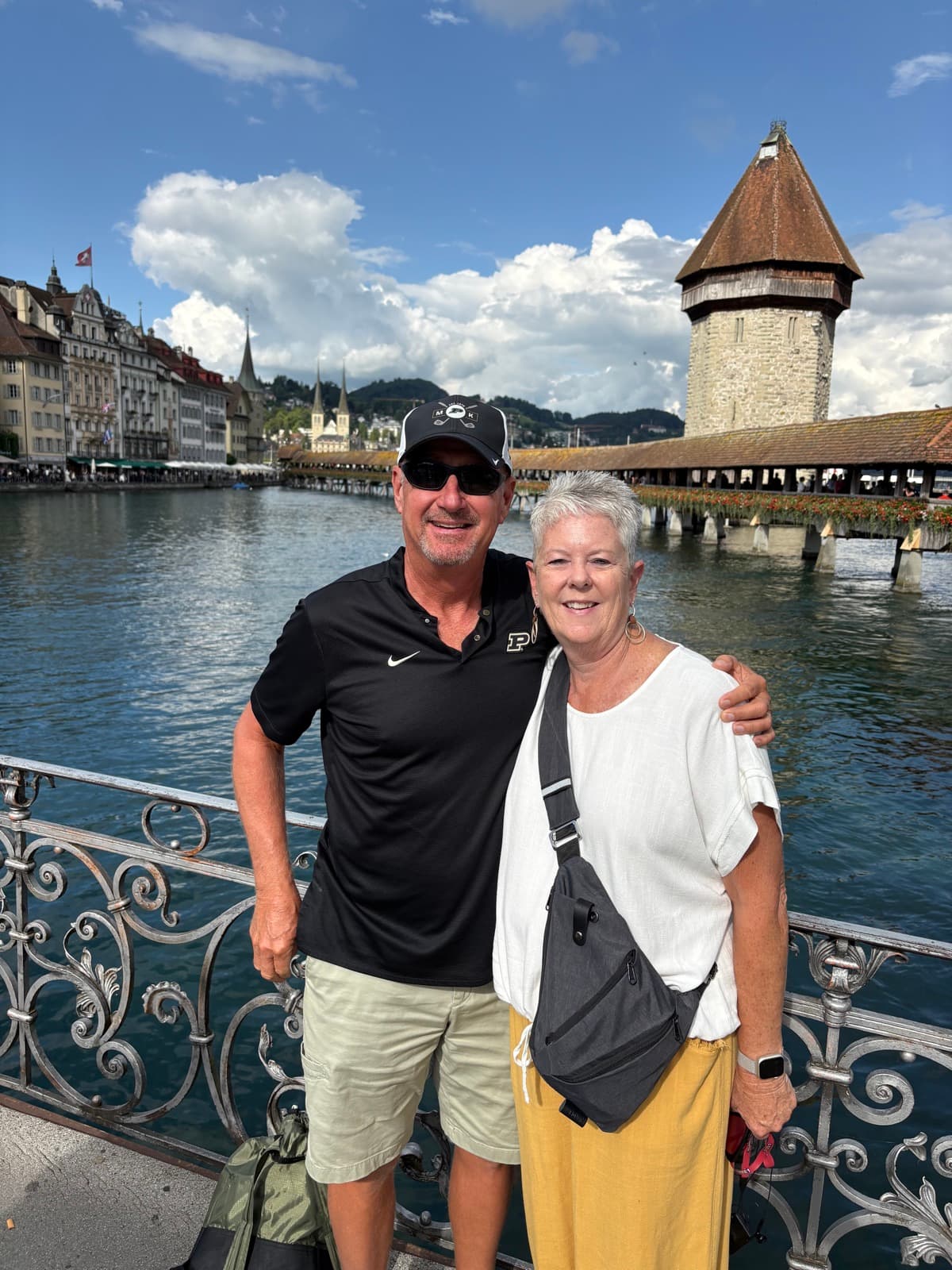 Sightseeing by the water on a trip to Lucerne, Switzerland