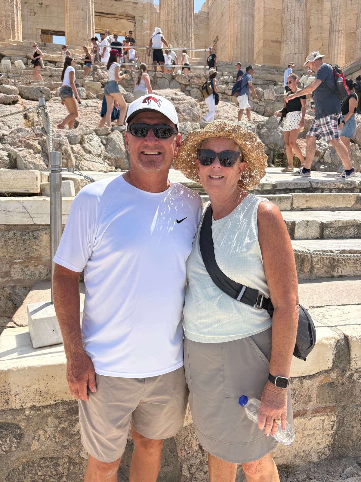 Standing before the Acropolis in Athens